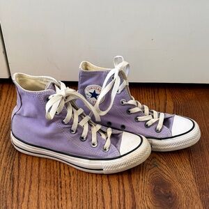 Converse Lavender High-Top Shoes Women's Size 5.5